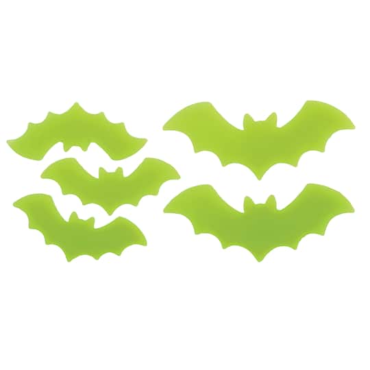 Michaels, Glow-in-the-Dark Bat Gel Cling Set by Ashland® – Category: Halloween Wall Decor
